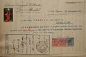 1929-09-18 ricevuta di pagamento della fabbrica di lampade De Montel di Novi Ligure